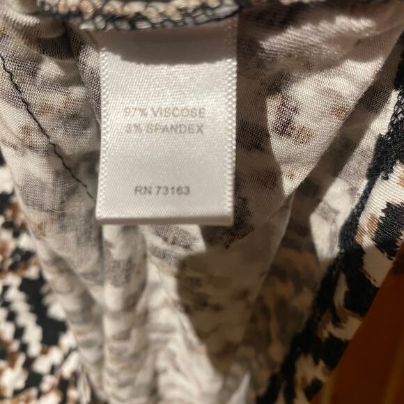 cable & gauge size small Aztec geometric neutral top office casual layering - Picture 4 of 4